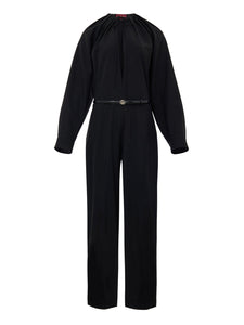 Gucci Abito Tuta in Nero con Cintura da donna