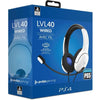 PDP - Cuffie da gioco cablate LVL40 per PS4 e PS5 - Bianche