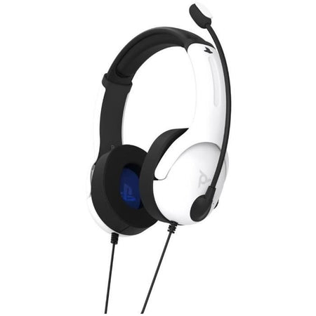 PDP - Cuffie da gioco cablate LVL40 per PS4 e PS5 - Bianche