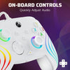 Gamepad - PDP - Afterglow Wave - Cablato - Bianco - Compatibile con PC e Xbox