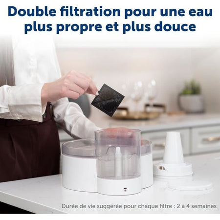Fontana d'acqua - PETSAFE - OUTLAST - 1,8 L - Bianca