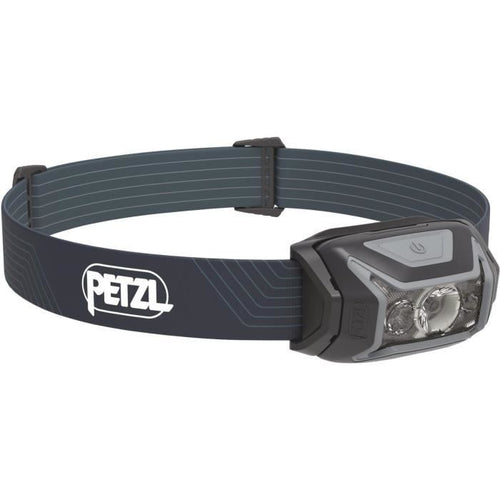 Lampada frontale - PETZL - ACTIK - Corsa / Trekking - 450 lumen - 3 batterie AAA/LR03 incluse - Grigio