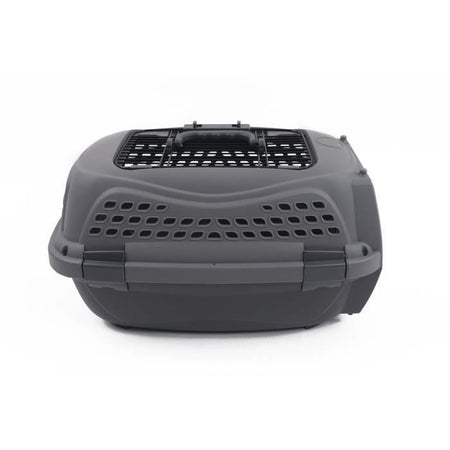 Gabbia per trasporto gatti M.PETS ECO GIRO - Gabbia in plastica - Taglia S - Grigio