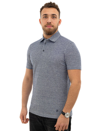 Corneliani Polo manica corta grigio da uomo