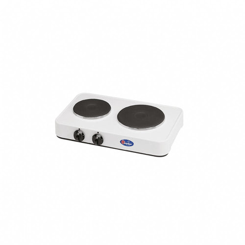 CFParker Fornello a 2 piastre elettriche 1000 Watt + 1500 Watt REGOLABILE portatile made in Italy - 5322P