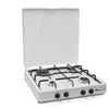 CFParker Fornello Cucina a Gas Gpl / Metano 4 Fuochi Bruciatore da 3,5 Kw con Mobile Portabombola e Valvola di Sicurezza - 541GPS/C