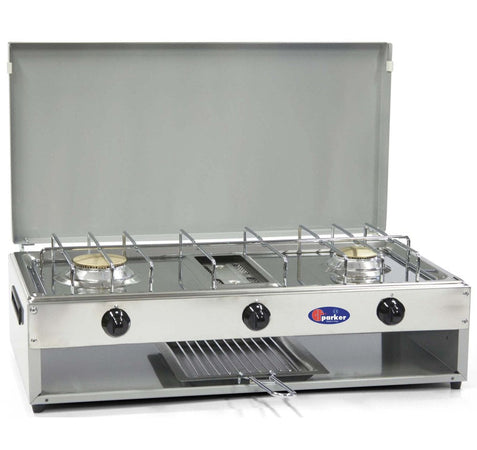 CFParker Fornello a Gas 2 Fuochi Gpl / Metano mod. 552G