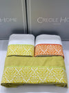 Set Asciugamani 3+3 Creole Firenze Flo  Spugna di Cotone