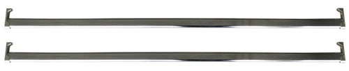 Portagrucce con due tubi cromati per scaffalatura cm. 80x70