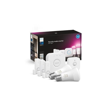 Lampadine intelligenti - PHILIPS HUE - E27 - Kit di avvio - 2 lampadine - Rilevatori di contatto