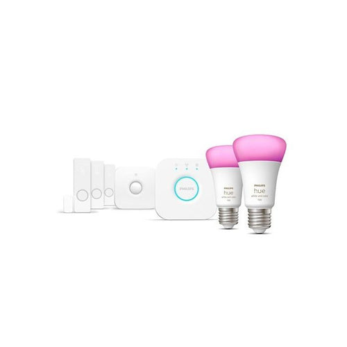 Lampadine intelligenti - PHILIPS HUE - E27 - Kit di avvio - 2 lampadine - Rilevatori di contatto