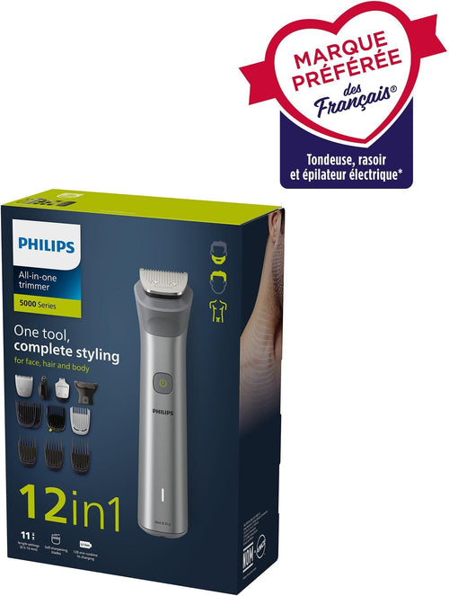 Tagliacapelli - PHILIPS - MG5940/15 - Senza fili - 12 accessori - Acciaio inossidabile
