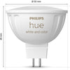 Lampadina connessa - PHILIPS HUE - MR16 - Luce bianca e colorata - Compatibile con Bluetooth - Funziona con app e voce