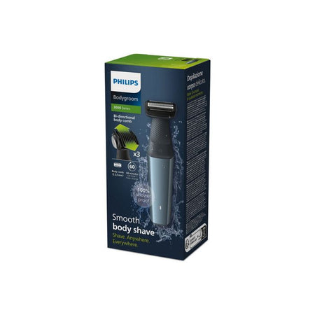 Philips BG3027 05 Rifinitore per il corpo da uomo BLU GRIGIO