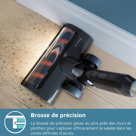 PHILIPS XC3033/01 PowerCyclone 8 - Aspirapolvere senza fili - - Fino a 60 minuti di durata della batteria - Cargo Green