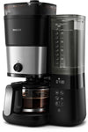 Caffettiera a filtro con macinacaffè integrato - PHILIPS - HD7888/01 - Fino a 10 tazze - 1,25 L - Nero / Argento
