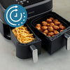 AirFryer - PHILIPS - NA351/00 - Acciaio inossidabile - 9,0 L - Doppia vasca - 38,25 x 44,39 x 31,42 cm