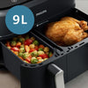 AirFryer - PHILIPS - NA351/00 - Acciaio inossidabile - 9,0 L - Doppia vasca - 38,25 x 44,39 x 31,42 cm