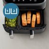 AirFryer - PHILIPS - NA351/00 - Acciaio inossidabile - 9,0 L - Doppia vasca - 38,25 x 44,39 x 31,42 cm