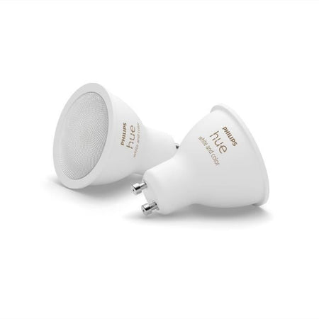 Lampadine LED connesse del marchio PHILIPS, che offrono luminosità regolabile e un'ampia gamma di colori.