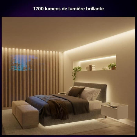 Striscia LED Philips Hue da 10 m con controllo del colore e della luminosità.