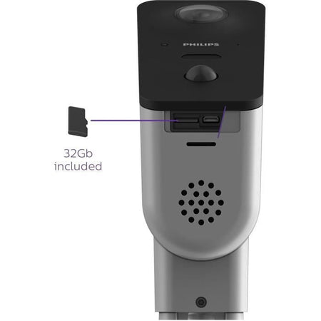 PHILIPS 531050 Telecamera motorizzata da esterno WelcomeEye View con tracciamento automatico