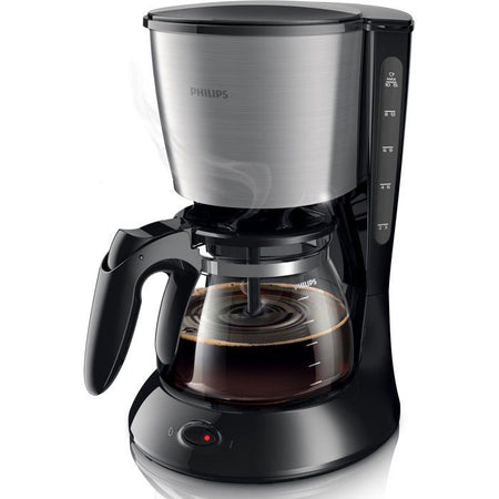 Caffettiera a filtro PHILIPS Daily HD7462 / 20 - Nera e acciaio inox