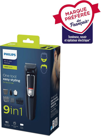 PHILIPS MG3740/15 Rifinitore per capelli e multi-stile - Serie 3000 - 9 in 1