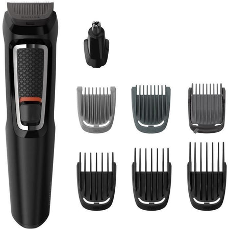 Regolabarba e capelli PHILIPS MG3730 / 15 - Multistyle - 8 in 1 - Lame autoaffilanti - Nero