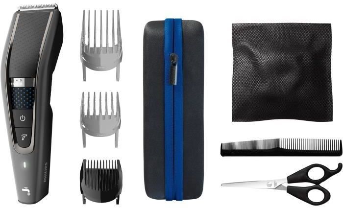 PHILIPS HC7650/15 - Rasoio/regolabarba serie 7000 con borsa da viaggio e kit da barbiere