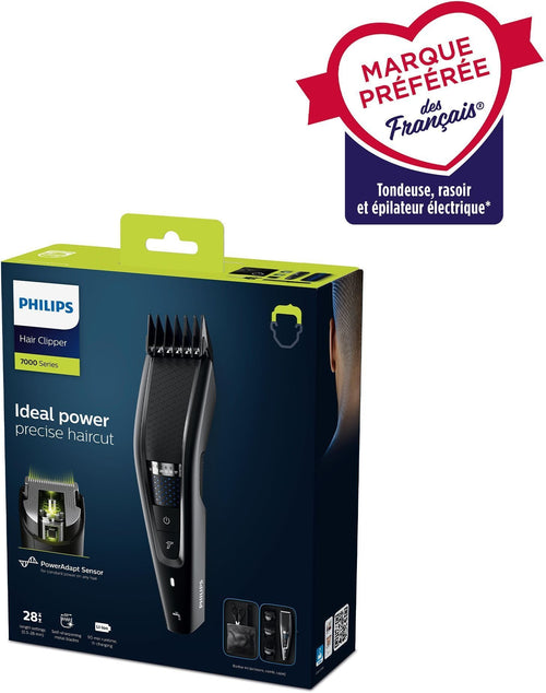 PHILIPS HC7650/15 - Rasoio/regolabarba serie 7000 con borsa da viaggio e kit da barbiere