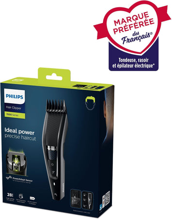 PHILIPS HC7650/15 - Rasoio/regolabarba serie 7000 con borsa da viaggio e kit da barbiere