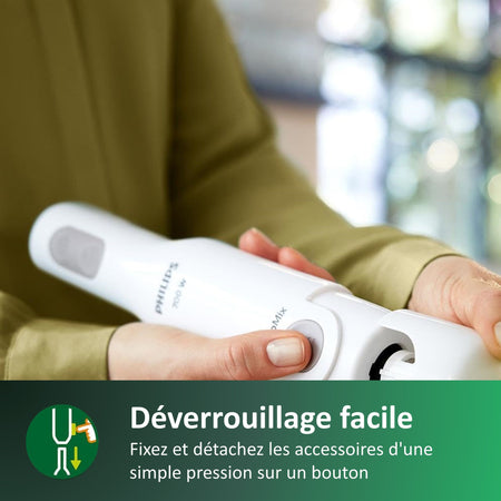 Miscelatore elettrico - PHILIPS - HR2531/00 PROMIX - 650 W - Bianco con vasca