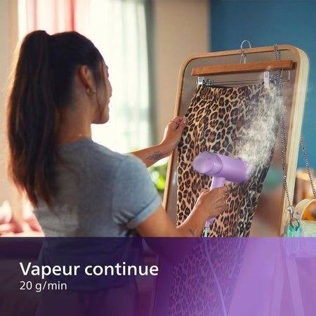 Vaporiera portatile PHILIPS Serie 3000 STH3010/70, 1000 W, Uscita vapore 20 g/min, Pronto all'uso in 30 secondi