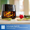 Philips Airfryer XL Oil -free Fryer 3000 HD9270/70, 1,2 kg, tecnologia Air Rapid, 7 Pre -setlements, Black