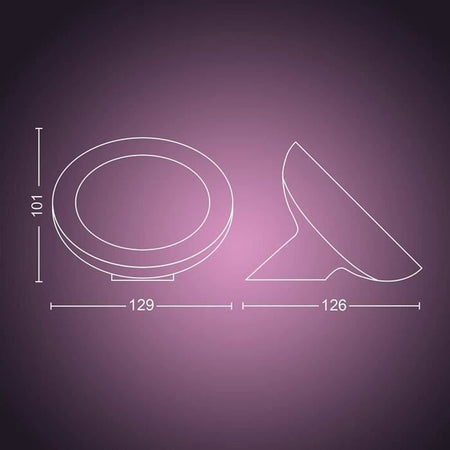 Philips Hue White & Color Ambiance, Bloom, Black, Bluetooth Compatible, lavora con Alexa, Google e HomeKit