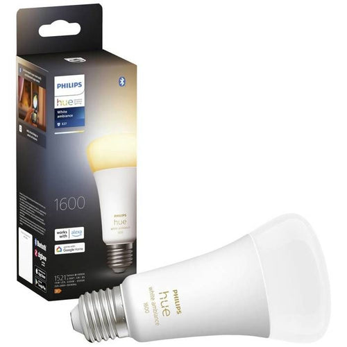 Philips Hue White Ambiance, lampadina LED collegata E27, equivalente 100W, 1600 Lumen, Bluetooth Compatibile