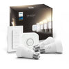 PHILIPS Hue White Starter kit Lampadina LED intelligente da 9,5 W - E27 x3 e telecomando Hue