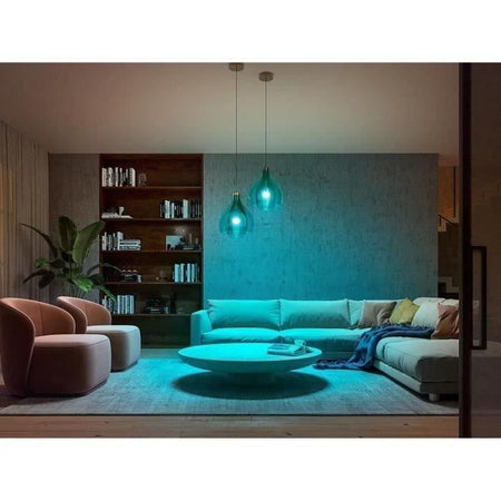 Philips Hue White & Color Ambiance, lampadina LED collegata E27, equivalente 75W, 1100 lumen, compatibile Bluetooth, pacchetto di 2