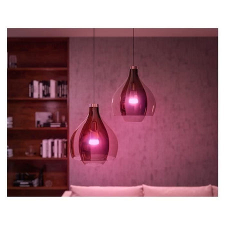 Kit LED di avvio LED collegato Philips Hue White - 10,5W - Lotto 2 E27 - Remoto Hue Controllo