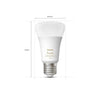 Kit LED di avvio LED collegato Philips Hue White - 10,5W - Lotto 2 E27 - Remoto Hue Controllo