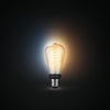 Philips Hue White Ambiance, E27 Filament ST64 Connected LED Bulb, Compatible Bluetooth, lavora con Alexa, Google e HomeKit