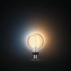 Philips Hue White Ambiance, LED Connected LED E27 Filament G93 Globe, Bluetooth, lavora con Alexa, Google e HomeKit