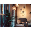 Philips Hue White Ambiance, LED Connected LED E27 Filament G93 Globe, Bluetooth, lavora con Alexa, Google e HomeKit
