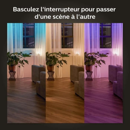 Philips Hue Wall Switch Module, 2, White Pack funziona con Alexa, Google Assistant e Apple Homekit