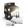 Philips Hue White, lampadina LED collegata E27, equivalente 60W, 800 lume, compatibile Bluetooth, 4 pacchetto