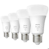 Philips Hue White, lampadina LED collegata E27, equivalente 60W, 800 lume, compatibile Bluetooth, 4 pacchetto