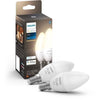 PHILIPS Hue White - Lampadine LED intelligenti E14 - Compatibile con Bluetooth - Confezione da 2