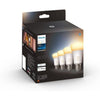 Philips Hue White Ambiance, lampadina LED collegata E27, equivalente 60W, 800 lumen, 4 pacchetto, Bluetooth compatibile