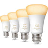 Philips Hue White Ambiance, lampadina LED collegata E27, equivalente 60W, 800 lumen, 4 pacchetto, Bluetooth compatibile